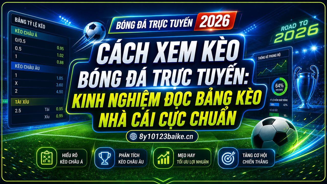 Cách xem kèo bóng đá trực tuyến: Kinh nghiệm đọc bảng kèo nhà cái cực chuẩn