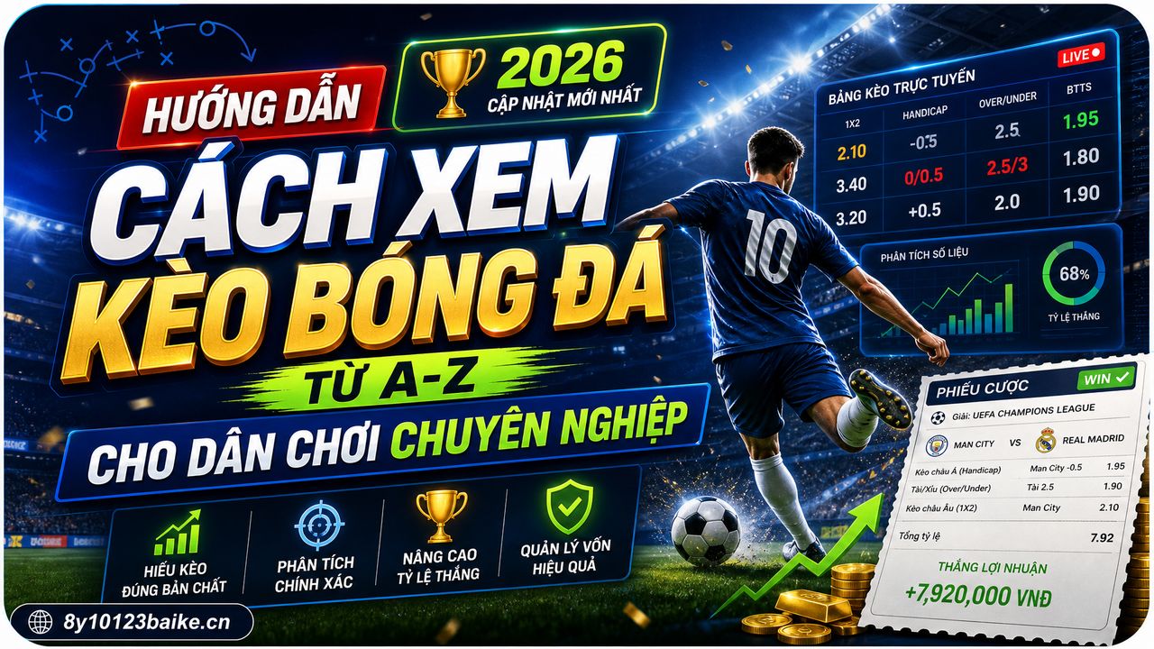 Hướng dẫn cách xem kèo bóng đá từ A-Z cho dân chơi chuyên nghiệp