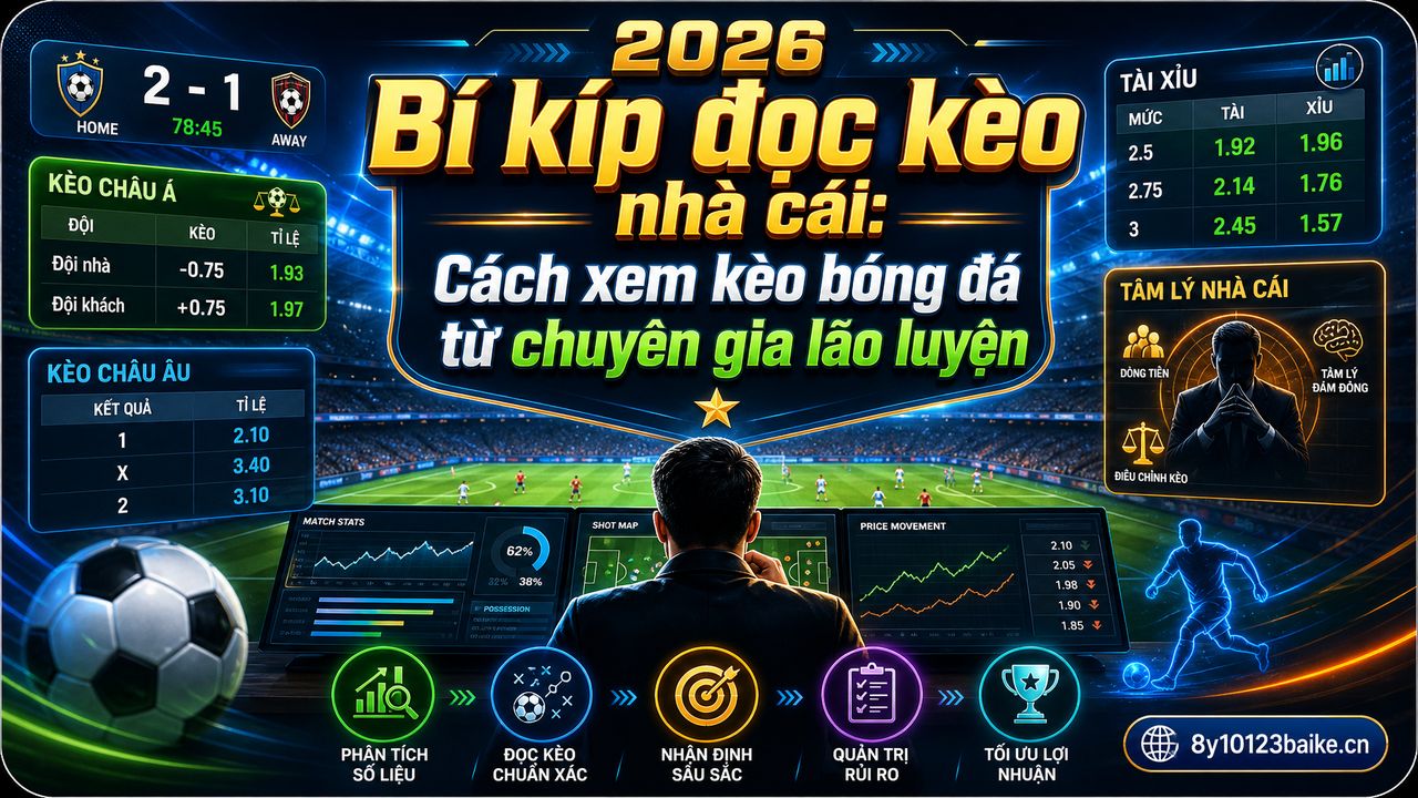 Bí kíp đọc kèo nhà cái: Cách xem kèo bóng đá từ chuyên gia lão luyện